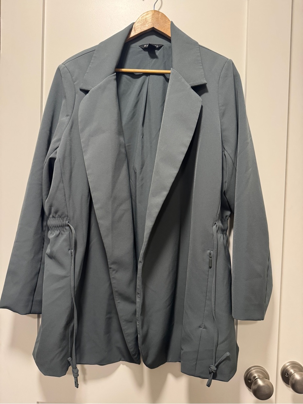 Athleta Endless Blazer Prima Twill Breathable Workwear Sage Green 18